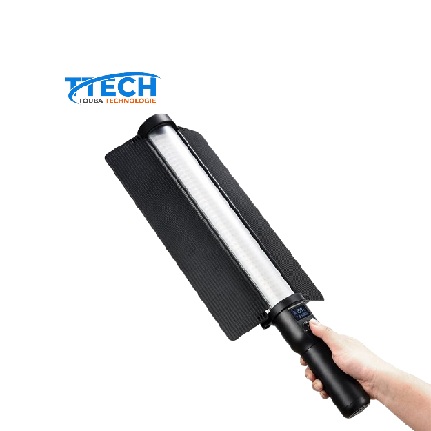 Godox LC500 Handheld Lampe vidéo à LED portable, LED à intensité variable LC500, Professional Photo LED Stick 3300K-5600K avec batterie intégrée et contrôle à distance