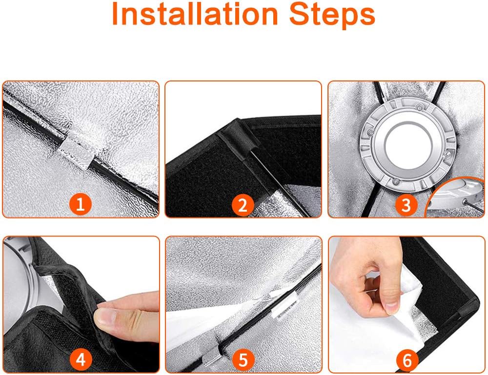 GODOX Grille Softbox 120cm Boîte à Lumière Octogonale Photographie Lumière avec Bowens Mount pour Portrait Produit Photographie Studio Flash Speedlight