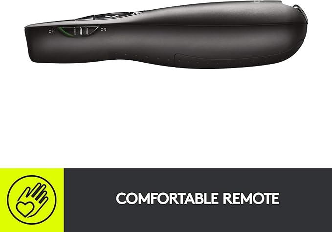 présentateur sans fil avec pointeur laser (Wireless Presenter Laser Pointer).  Technologie de connectivité : 2,4 GHz